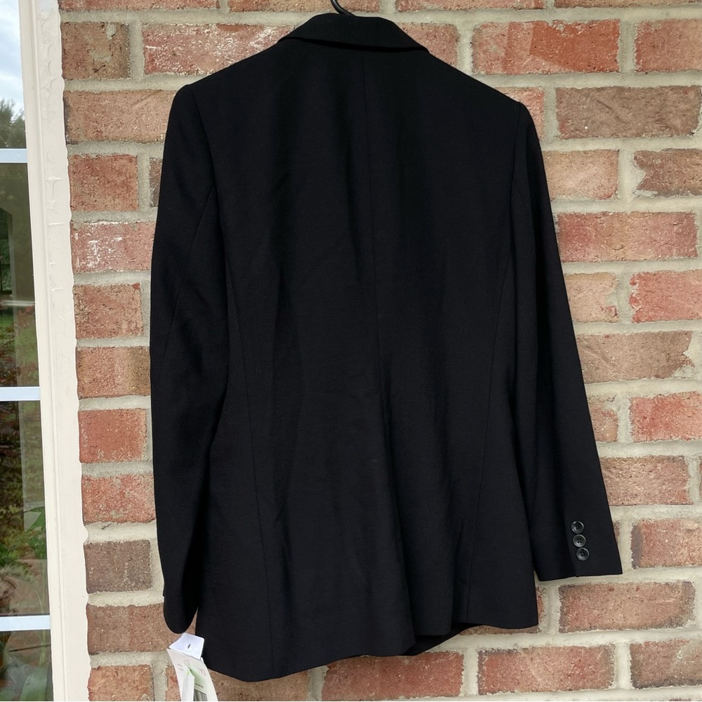 Liz Claiborne black Light Italian Wool Blazer Jacket Women 10P NWT - Picture 6 of 14
